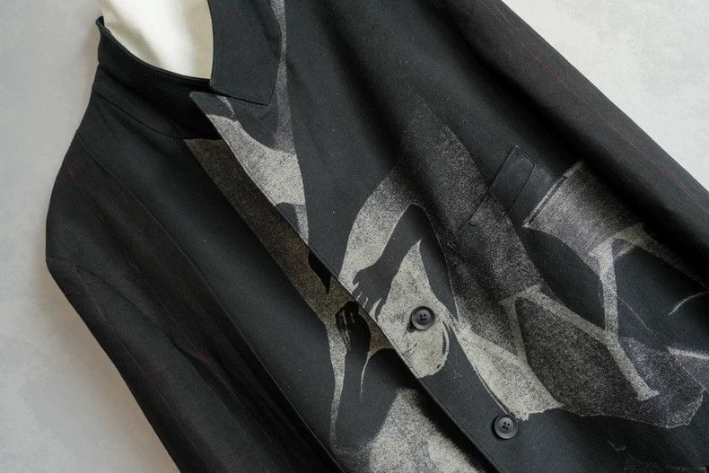 Yohji Yamamoto Yohji Yamamoto Linen Pattern Coat Size US M / EU 48-50 / 2 - 3 Thumbnail