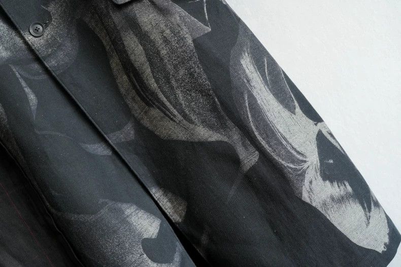 Yohji Yamamoto Yohji Yamamoto Linen Pattern Coat Size US M / EU 48-50 / 2 - 5 Thumbnail