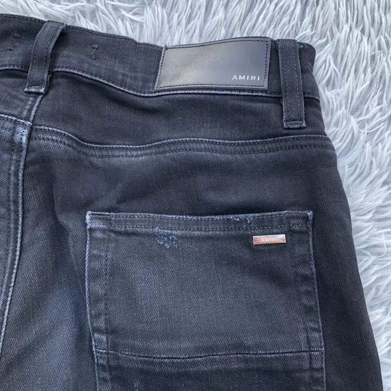 Amiri amiri distressed black denim pants Size US 30 / EU 46 - 8 Thumbnail