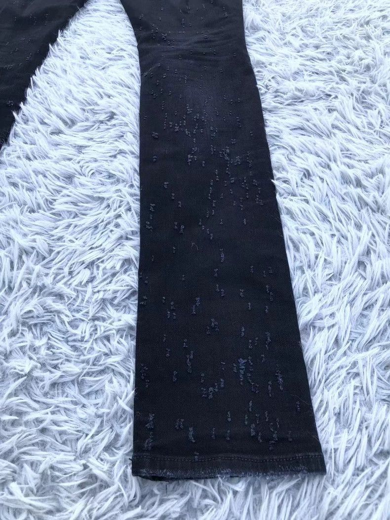 Amiri amiri distressed black denim pants Size US 30 / EU 46 - 7 Thumbnail