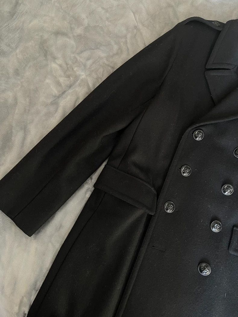 Yves Saint Laurent Saint Laurent Black Wool Overcoat Size US L / EU 52-54 / 3 - 2 Thumbnail