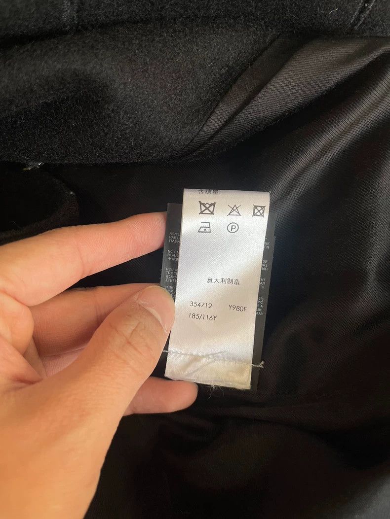 Yves Saint Laurent Saint Laurent Black Wool Overcoat Size US L / EU 52-54 / 3 - 7 Thumbnail