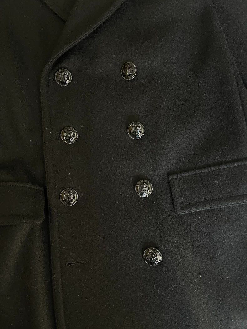 Yves Saint Laurent Saint Laurent Black Wool Overcoat Size US L / EU 52-54 / 3 - 5 Thumbnail
