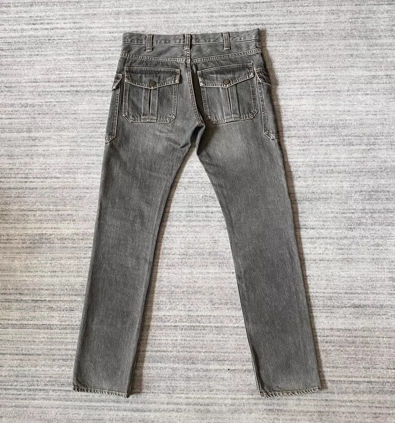 Undercover distressed zip denim pants in gray Size US 32 / EU 48 - 3 Thumbnail