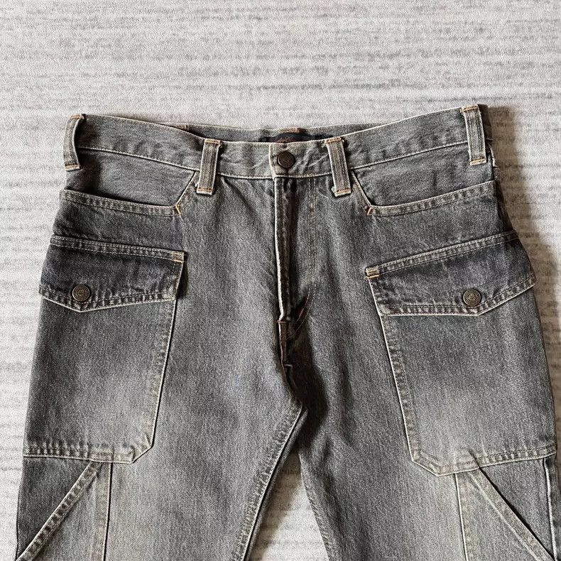 Undercover distressed zip denim pants in gray Size US 32 / EU 48 - 2 Thumbnail