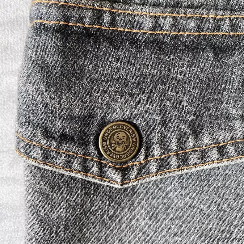 Undercover distressed zip denim pants in gray Size US 32 / EU 48 - 5 Thumbnail