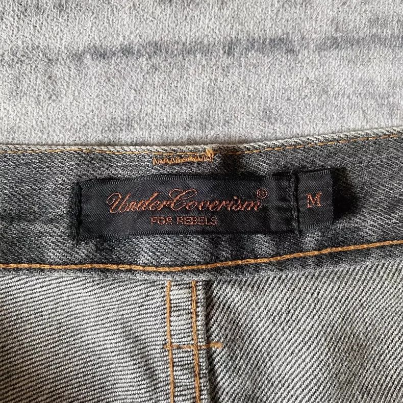 Undercover distressed zip denim pants in gray Size US 32 / EU 48 - 6 Thumbnail