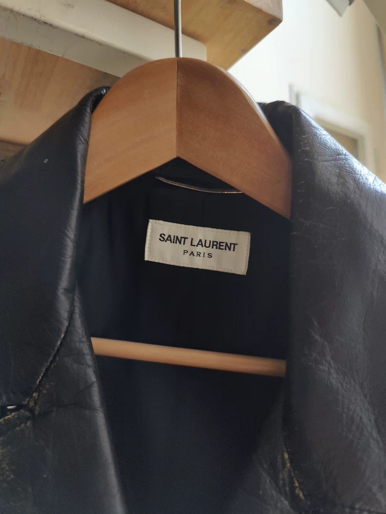 Saint Laurent Paris saint laurent men's black leather motorcycle jacket Size US M / EU 48-50 / 2 - 5 Thumbnail