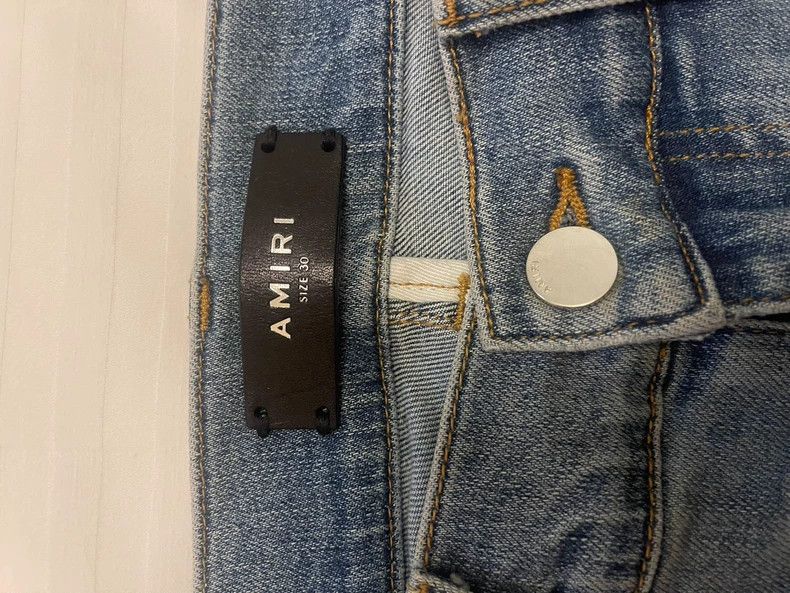 Amiri amiri crane embroidered distressed jeans Size US 30 / EU 46 - 4 Thumbnail