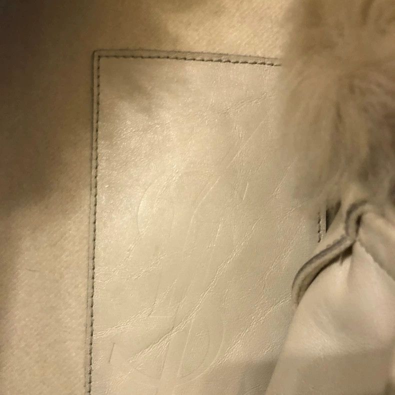 Yves Saint Laurent vintage double-breasted leather coat with fur collar Size US L / EU 52-54 / 3 - 4 Thumbnail