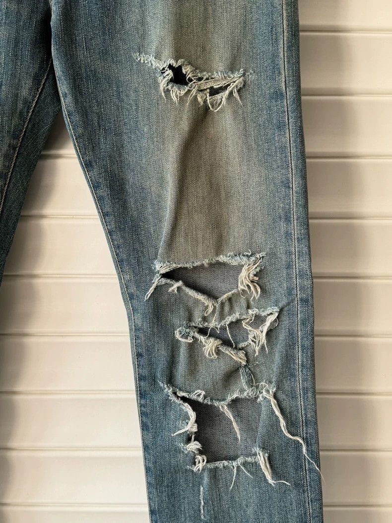 Saint Laurent Paris distressed saint laurent jeans size 31 Size US 31 - 2 Thumbnail