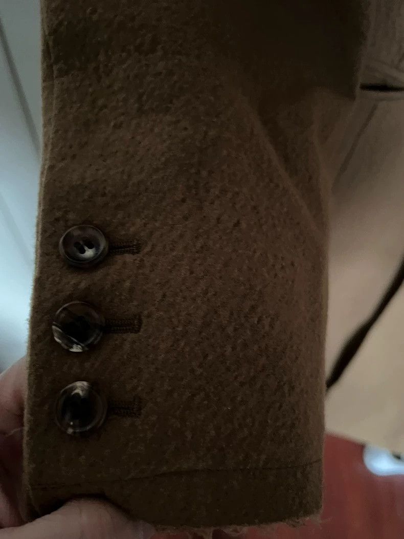 Undercover brown wool coat with checkered lining Size US L / EU 52-54 / 3 - 4 Thumbnail