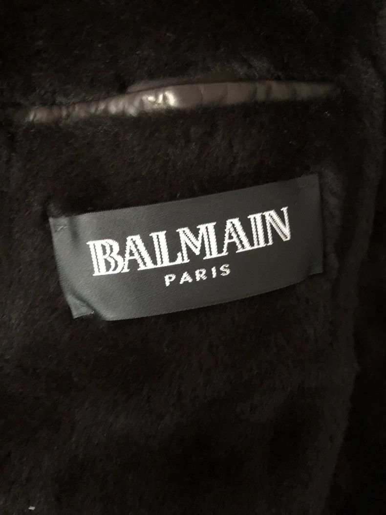 Balmain balmain fur collar leather jacket men Size US M / EU 48-50 / 2 - 5 Thumbnail