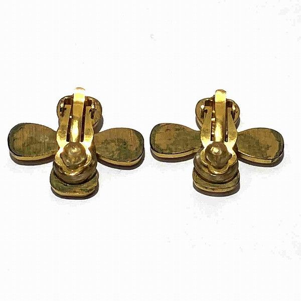 Chanel Chanel Chanel Coco Mark Clover Earrings Metal Earrings Size ONE SIZE - 2 Thumbnail