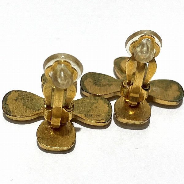 Chanel Chanel Chanel Coco Mark Clover Earrings Metal Earrings Size ONE SIZE - 7 Thumbnail