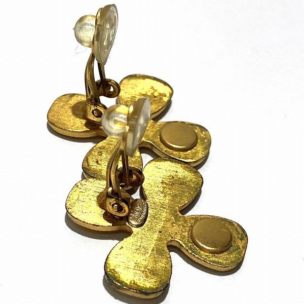 Chanel Chanel Chanel Coco Mark Clover Earrings Metal Earrings Size ONE SIZE - 6 Thumbnail