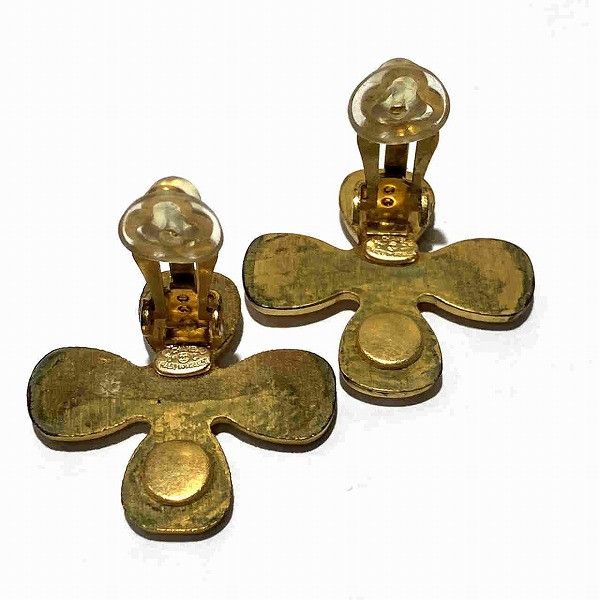 Chanel Chanel Chanel Coco Mark Clover Earrings Metal Earrings Size ONE SIZE - 5 Thumbnail