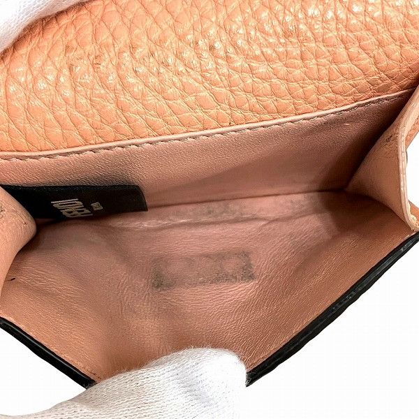 Fendi Fendi Fendi Peekaboo Selleria Calf Leather Wallet Leather Short Wallet 8M0426 Size ONE SIZE - 8 Thumbnail
