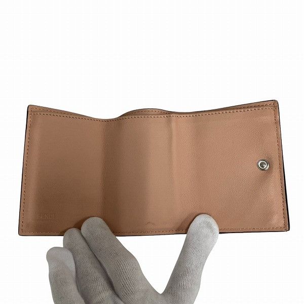 Fendi Fendi Fendi Peekaboo Selleria Calf Leather Wallet Leather Short Wallet 8M0426 Size ONE SIZE - 3 Thumbnail