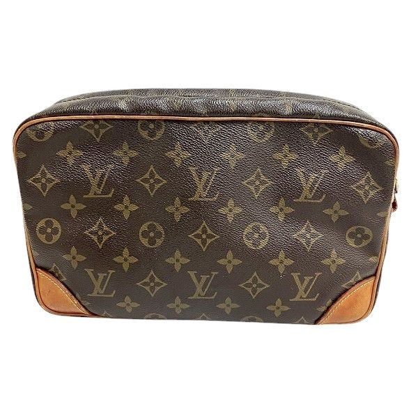Louis Vuitton Louis Vuitton Louis Vuitton Compiegne 28 Monogram Clutch Bag Canvas Clutch Bag M51845 DUTY FREE for USA Size ONE SIZE - 2 Thumbnail