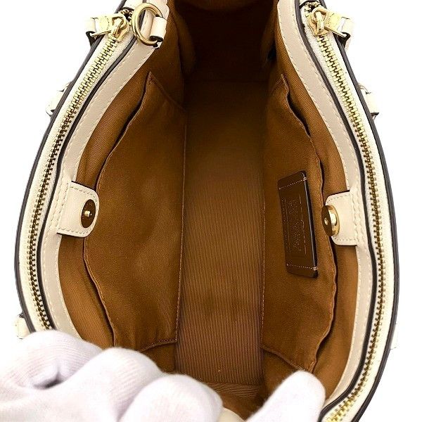 Coach Coach Coach Signature PVC 2way Bag Leather Shoulder Bag F67027 Size ONE SIZE - 6 Thumbnail