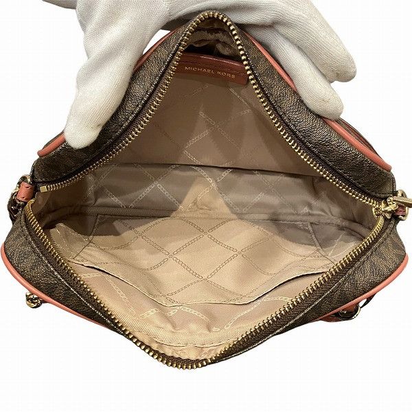 Michael Kors Michael Kors Michael Kors Jet Set Travel Coated Canvas Shoulder Bag Canvas Shoulder Bag 32S7GJSC7B821 Size ONE SIZE - 6 Thumbnail