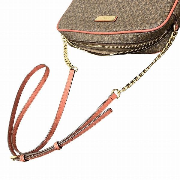Michael Kors Michael Kors Michael Kors Jet Set Travel Coated Canvas Shoulder Bag Canvas Shoulder Bag 32S7GJSC7B821 Size ONE SIZE - 7 Thumbnail