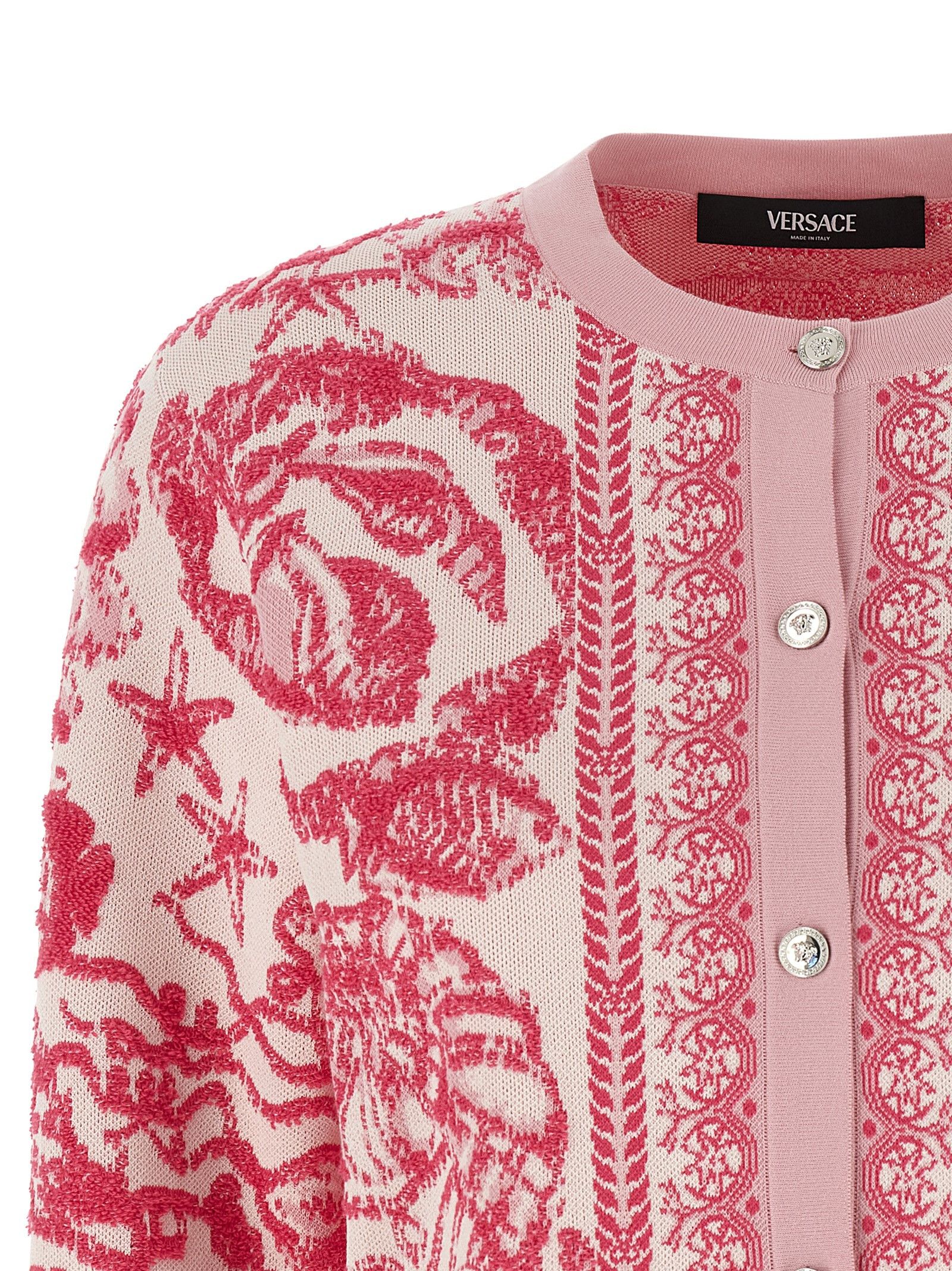 Versace 'Underwater Barocco' Cardigan Size M / US 6-8 / IT 42-44 - 3 Thumbnail