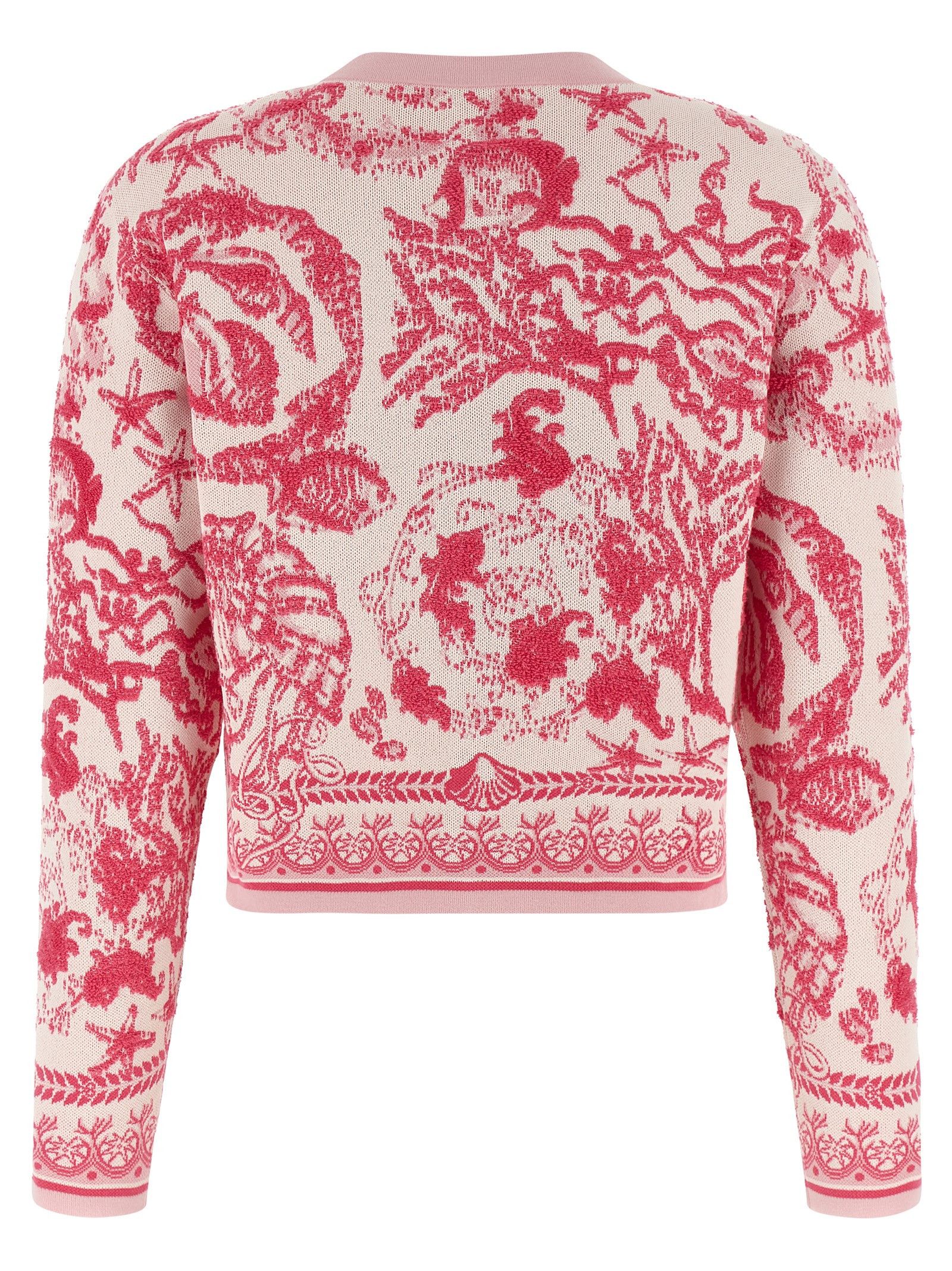 Versace 'Underwater Barocco' Cardigan Size M / US 6-8 / IT 42-44 - 2 Thumbnail