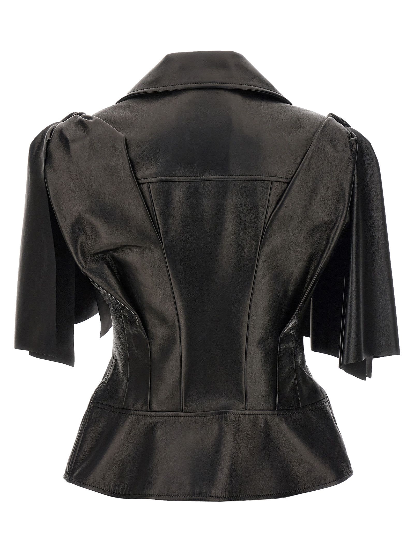 Alexander McQueen 'Bow Knot' Biker Vest Size M / US 6-8 / IT 42-44 - 3 Thumbnail