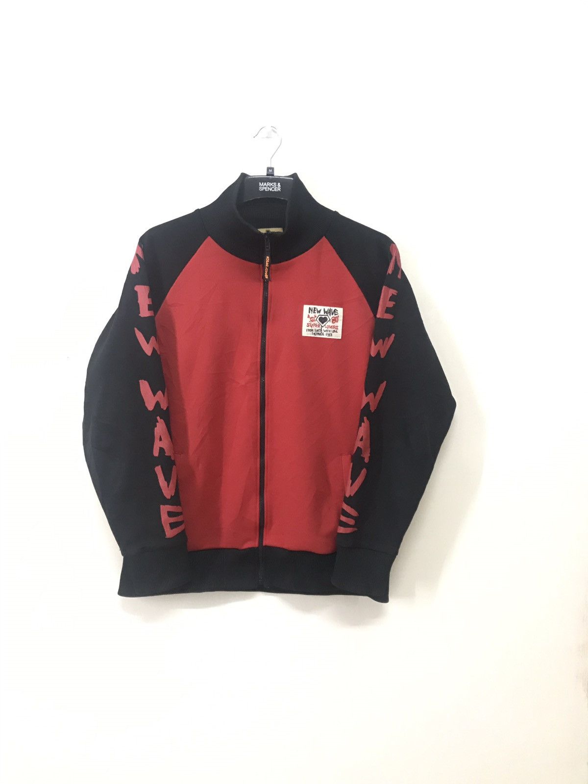 SUPER LOVERS TRACK TOP NEW WAVE HYPE DESIGN RARE