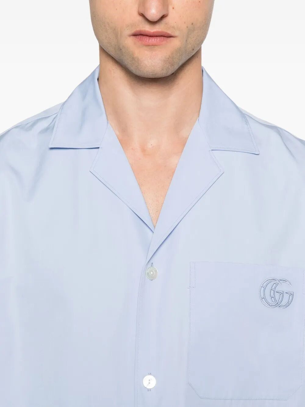 Gucci Heavy Cotton Popeline Shirt Size US L / EU 52-54 / 3 - 3 Thumbnail