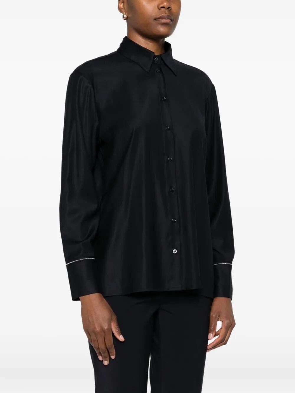 Peserico Oversize Shirt Size M / US 6-8 / IT 42-44 - 3 Thumbnail