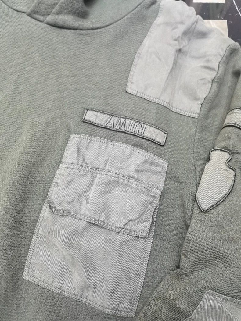 Amiri Amiri Military Style Hooded Sweatshirt Size US XS / EU 42 / 0 - 4 Thumbnail