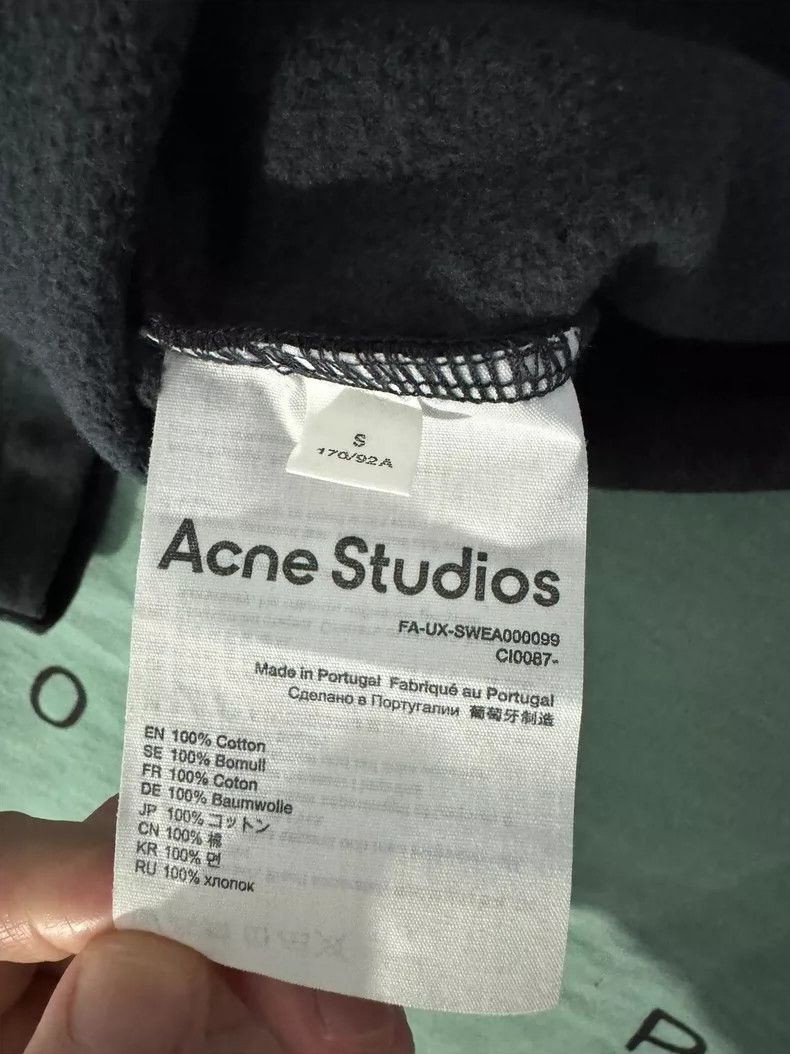 Acne Studios Acne Studios Hooded Sweatshirt in Dark Color Size US S / EU 44-46 / 1 - 5 Thumbnail