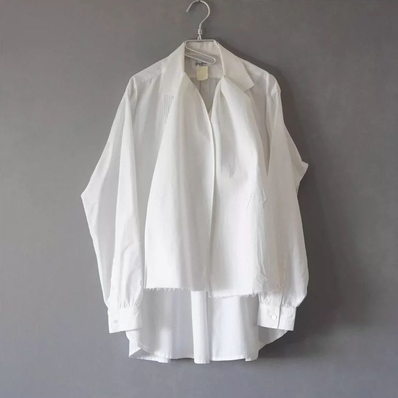 Yohji Yamamoto yohji yamamoto white pleated shirt Size US M / EU 48-50 / 2 - 2 Thumbnail