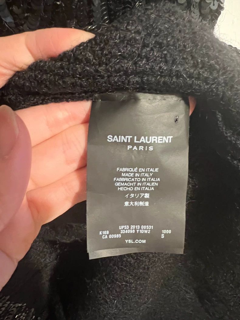 Saint Laurent Paris saint laurent black sequined sweater size S Size US S / EU 44-46 / 1 - 5 Thumbnail