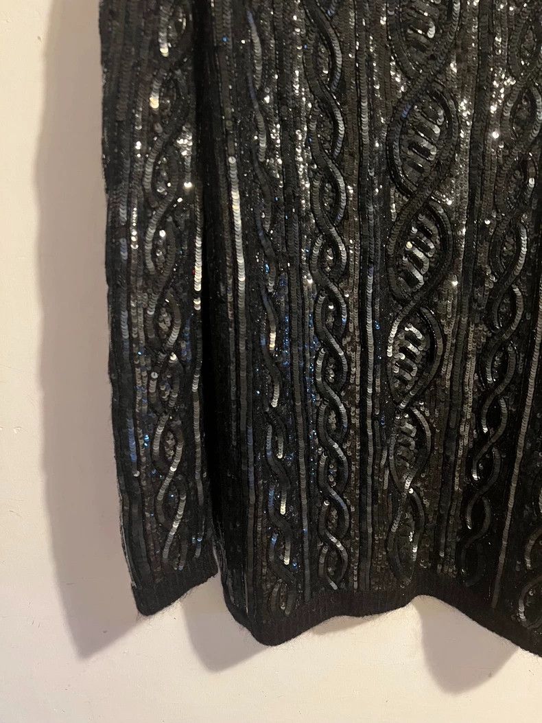 Saint Laurent Paris saint laurent black sequined sweater size S Size US S / EU 44-46 / 1 - 3 Thumbnail