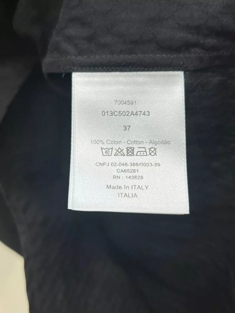 Dior dior logo long sleeve shirt in blue Size US M / EU 48-50 / 2 - 6 Thumbnail
