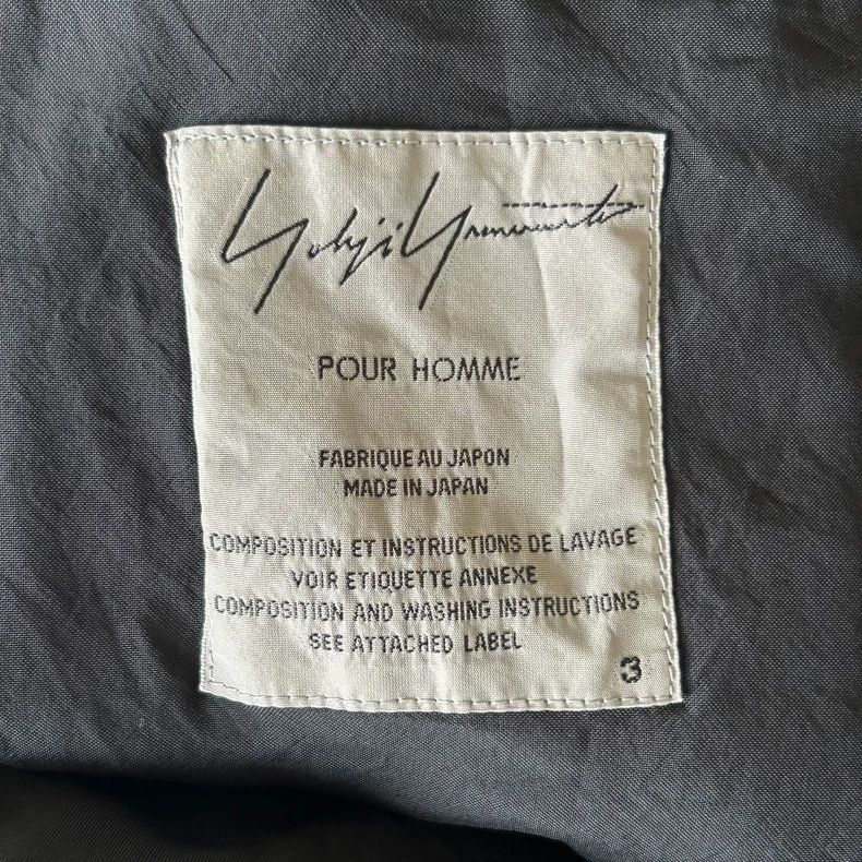 Yohji Yamamoto yohji yamamoto black zipped short jacket Size US M / EU 48-50 / 2 - 7 Thumbnail