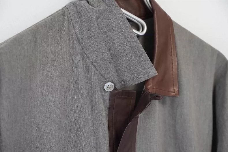 Yohji Yamamoto yohji yamamoto cotton shirt with leather details Size US M / EU 48-50 / 2 - 3 Thumbnail