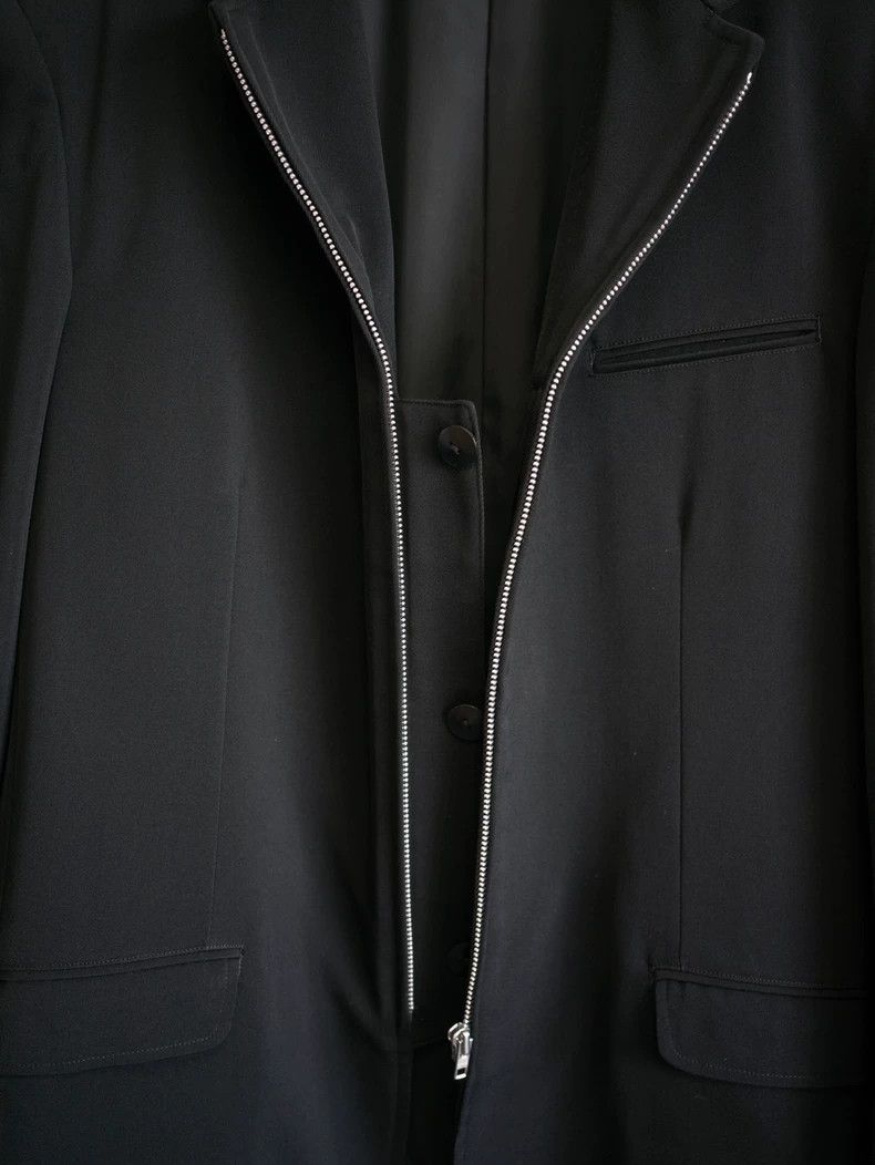 Yohji Yamamoto Yohji Yamamoto Black Zip Jacket Size US L / EU 52-54 / 3 - 4 Thumbnail