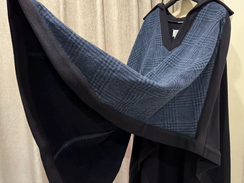 Maison Margiela maison margiela wool cape in checked pattern Size US L / EU 52-54 / 3 - 3 Thumbnail