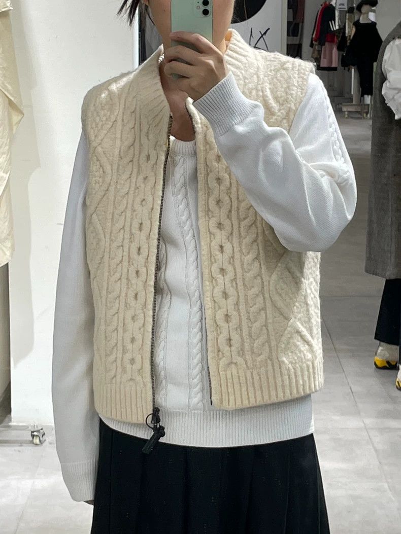 Maison Margiela Maison Martin Margiela White Wool Vest Size US M / EU 48-50 / 2 - 7 Thumbnail