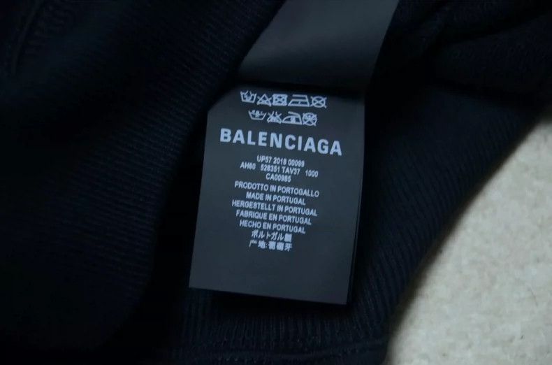 Balenciaga balenciaga black oversized logo hoodie Size US XS / EU 42 / 0 - 9 Thumbnail