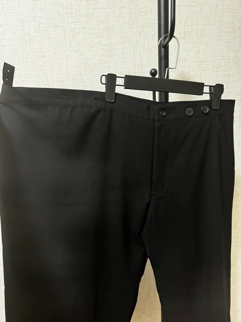 Yohji Yamamoto adjustable waist black wide-leg trousers Size US 28 / EU 44 - 5 Thumbnail