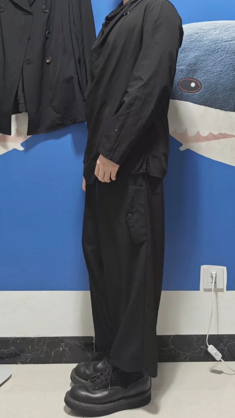 Yohji Yamamoto yohji yamamoto decorative pocket cropped pants Size US 34 / EU 50 - 9 Thumbnail