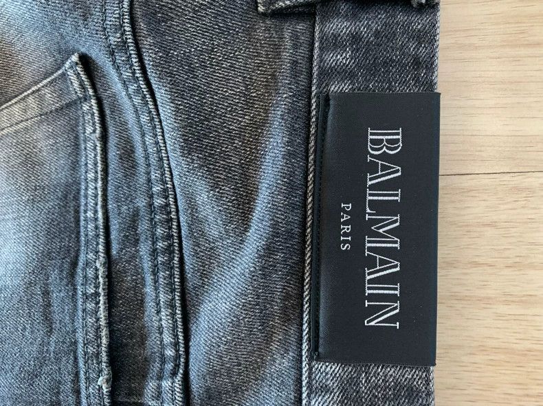 Balmain balmain slim fit jeans in dark denim Size US 32 / EU 48 - 6 Thumbnail