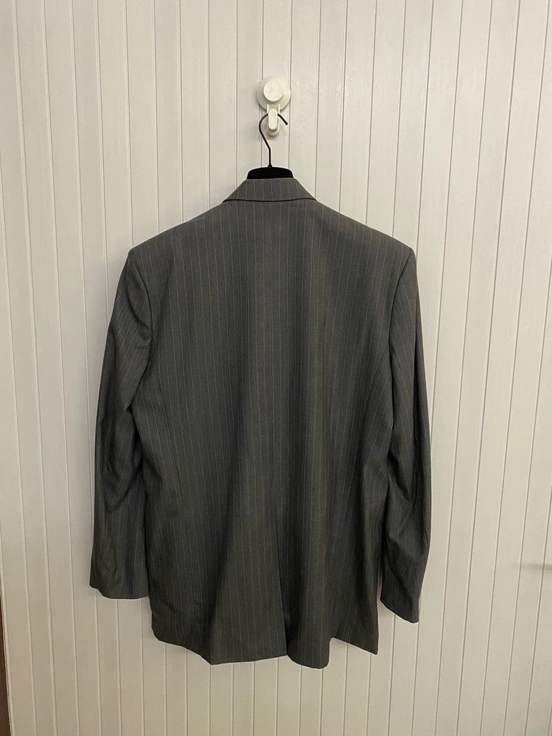 Martine Rose gray striped shoulder pad blazer Size US S / EU 44-46 / 1 - 4 Thumbnail
