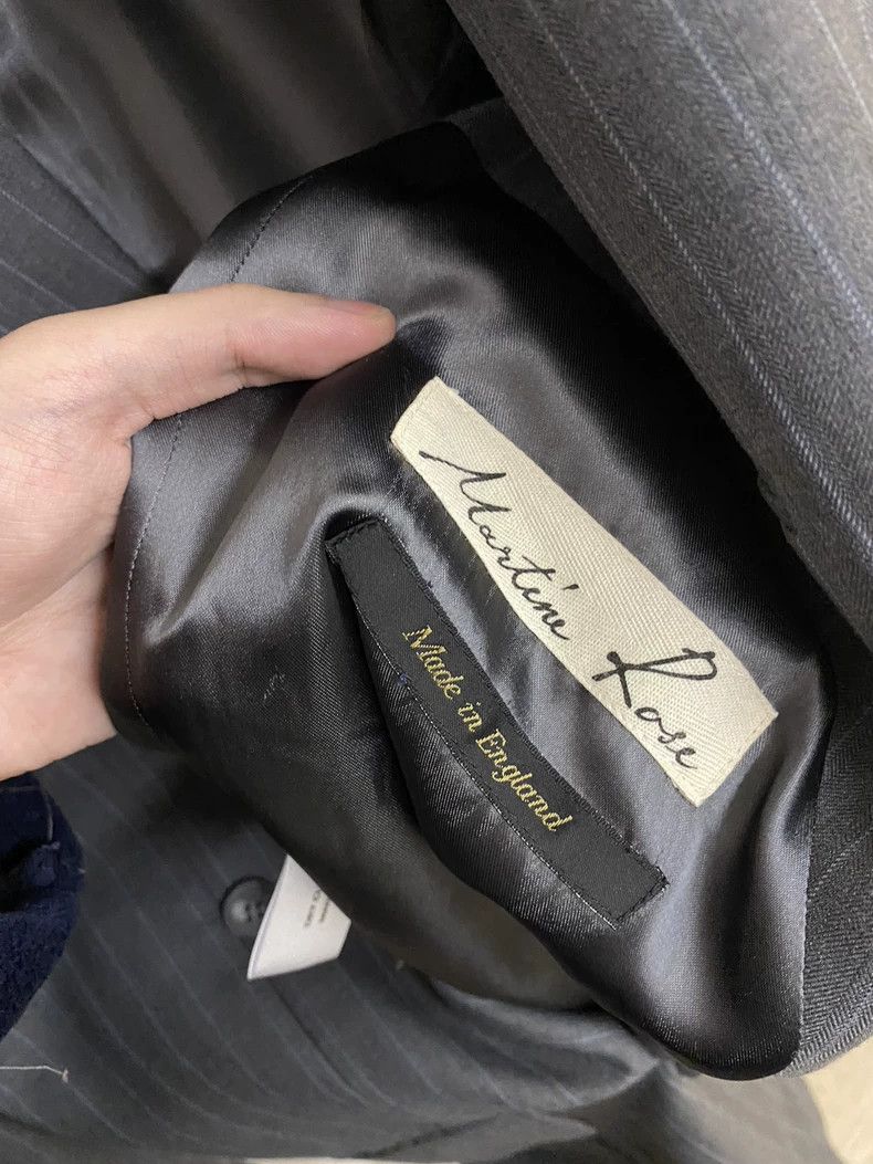 Martine Rose gray striped shoulder pad blazer Size US S / EU 44-46 / 1 - 7 Thumbnail